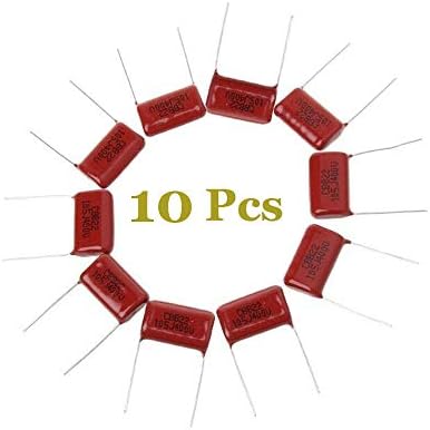 Намирници на Гумп 10 парчиња 1UF 400V CBB22 преку кондензатори на филмови за полипропилен на дупката PICTH 20мм