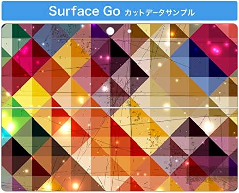 Покрив за декларации на igsticker за Microsoft Surface Go/Go 2 Ultra Thin Protective Tode Skins Skins 000457 Црвена проверка