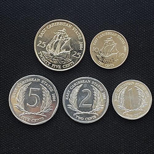 Источна Карипска Монета 1 1 Комплет Монети Од Нова Северна Америка