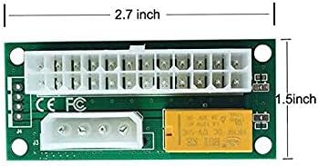2 Пакет Двојна ПСУ Адаптер Скокач Повеќе Напојување Адаптер Синхронизација Стартер Картичка Конектор додат2псу АТХ 24 пин На Молекс 4пин
