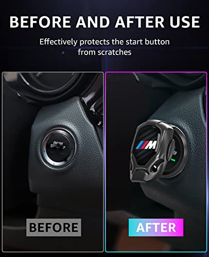 Копче за старт на моторот за автомобили за BMW M, Push Start Start Plaction Plaction Заштитна анти-кора за декорација на моторот