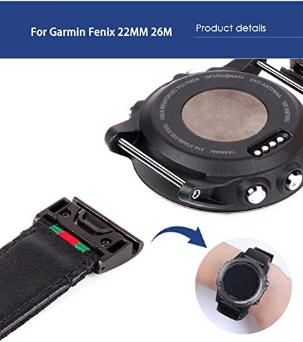 Анканг Брзо издание на најлонските часовници за часовници за Garmin Fenix ​​7x 7 6 6x Pro GPS 5 5x 3HR потекло MK1 MK2 лента 22