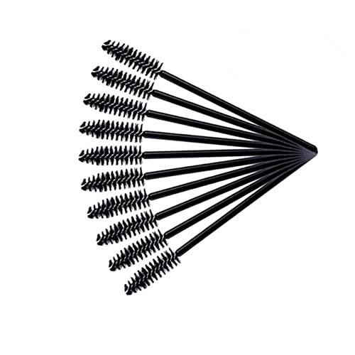 Yardwe 12pcs Black Eyelash Brush Mascara Wands Disposable Bulk Sable Mascara Wands Eye Makeup Brushes Makeup Gadgets Wand Makeup