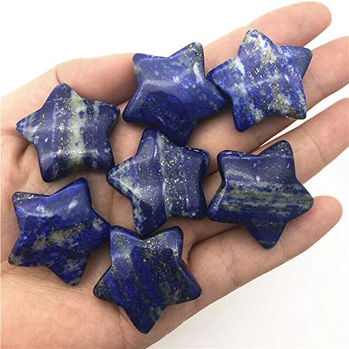 Seewudee AG216 1PC Природно лапис лазули кристален камен starвезда во форма на медитација заздравување Полирани подароци природни камења и минерали