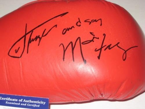 ЏО И МАРВИС ФРЕЈЗЕР Потпишаа EVERLAST Boxing Glove w/PSA COA-Боксерски Ракавици Со Автограм