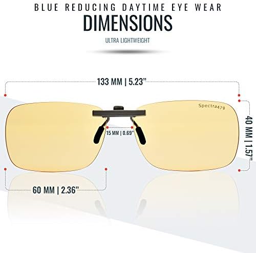 Сино Светло Блокирање Клип На Очила - 99,9 Проценти Ефективни Компјутерски Очила За Мажи И Жени, Издржлив Лесен Дизајн Го Намалуваат Напрегањето На Очите, Главоболки?