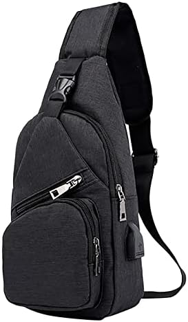 Слишка торба за мажи жени ранец ранец торбички торбички вкрстени пакети со USB кабелски лаптоп гласник