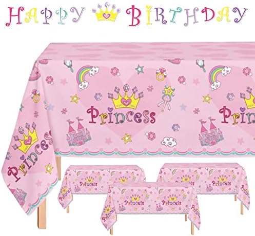 Оојами 4 пакет принцеза за роденденска забава за роденденска страница идеална за принцеза Тема за роденденски забава украси вклучува 1 среќен