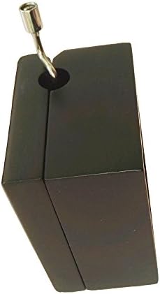 Fnly 18 белешки рачно дрвена музичка кутија со движење со сребрена облога во, кутија за подароци за црна музика, музичка кутија