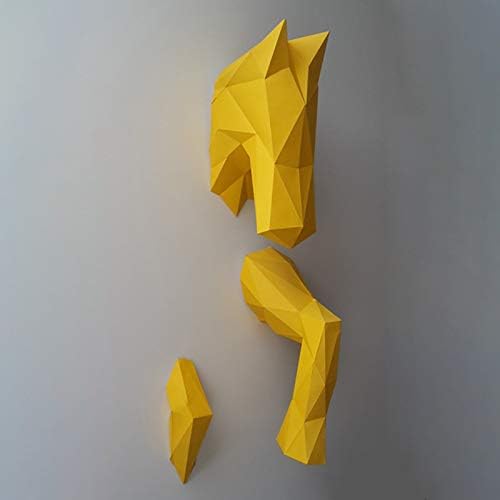 WLL-DP Галопинг коњ 3Д Скулптура со хартија DIY животински модел за хартија за хартија хартија играчка wallидна декорација пред-исечена