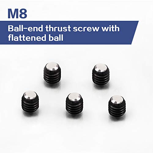 10 парчиња завртка за напрегање на топката M8 со срамнета топка