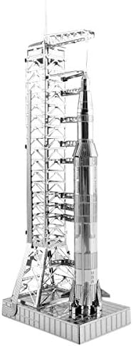Фасцинации Метална земја 3Д метални модели Комплети Аполо вселенски сет од 4 - Аполо CSM со LM - Аполо лунарен модул - Аполо Лунар Ровер - Аполо Сатурн V со Гантри