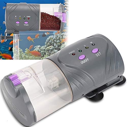 Автоматски фидер за риби од Jeanoko, автоматски аквариум за напојување тајмер риба фидер храна диспензерот за хранење машина риба храна за одмор