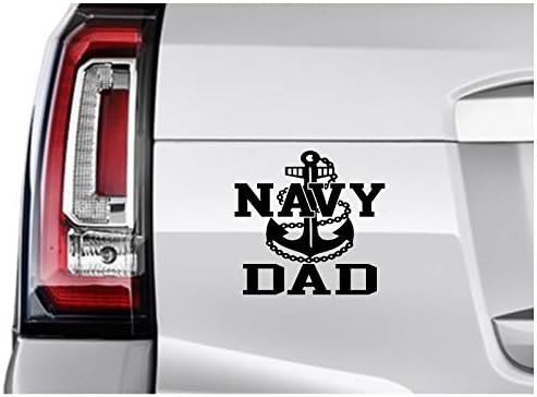 Ур впечатоци blk морнарица тато сидро декорална винил налепница графики за автомобили камиони SUV комбиња wallsидови прозорци лаптоп