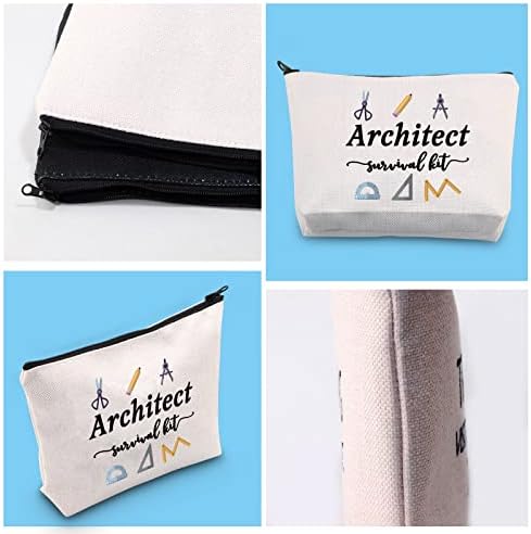 ЃТИМ Архитектура Подароци Архитектура Студентски Подарок Архитект Комплет За Преживување Патент Торбичка Смешна Торба За Шминка За Архитекти