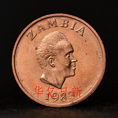 Замбија 1 Плик Монета 1983 Издание Нов Африкански Животински Монета - Делфин Црвен Плик Подарок