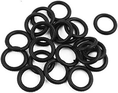 X-Dree 20 парчиња црна 8мм x 1,8 mm отпорен на масло запечатување прстен О-форма NBR гума Громет (20 Piezas Negro 8 mm x 1,8 mm Anillo de Sellado