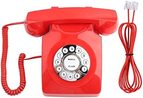 N/A Retro Vintage Телефон Европски стил стар телефонски работна површина жичен фиксна фиксна линија за хотел за домашни канцеларии