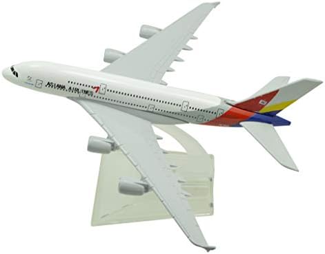 Танг династија 1: 400 16см воздушен автобус A380 Asiana Airlines Metal Airplane Model Alim Plane Plane Plane Model