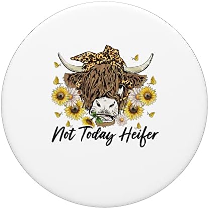 Леопард Сончоглед Хајленд крава не денес Heifer Western Popsockets Swappable PopGrip