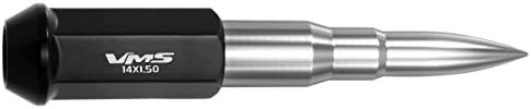 Вистински Spike 14x1.5 32PC 124mm ладни фалсификувани челични ореви со хромирани врвови на куршуми CNC алуминиум компатибилен со Dodge RAM 2500 3500 2012-2020 со 8 шема на тркалото на LUG