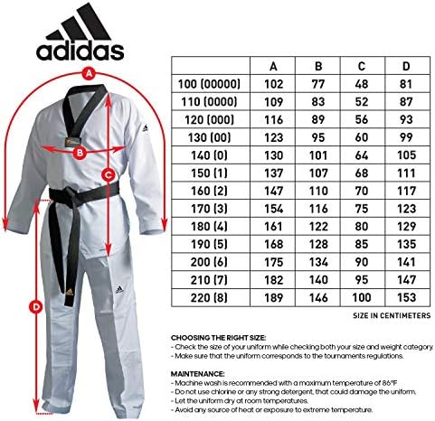 Adidas Taekwondo Eco Fighter Uniform WT одобри полиестер ултралејт