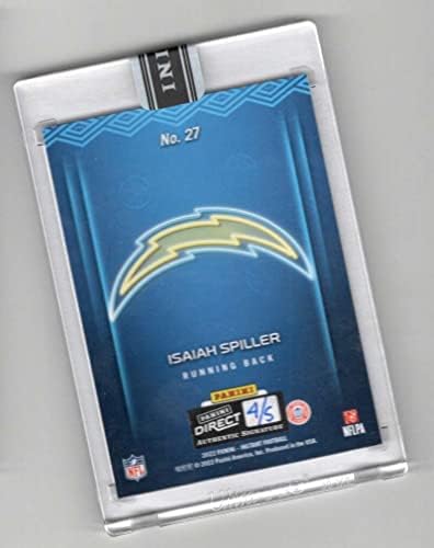 Isaiah Spiller RC Auto 2022 Panini Instant 4/5 Draft Night Autographs злато мастило на картички дебитант #27 MT-MT+ NFL фудбалски полначи
