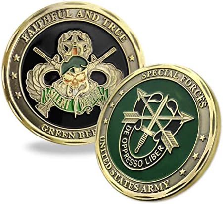 Специјалните Сили На Армијата на Сад Предизвик Монета Верен И Вистински Зелена Беретка Предизвик Монета