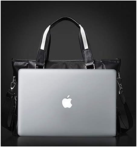 Актовка за деловно патување машка кожна торба за лаптоп торба погодна за 15,6-инчен лаптоп