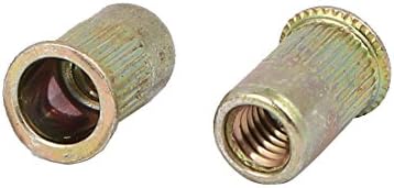 AEXIT M6 X нокти, завртки и сврзувачки елементи 14мм цинк позлатена лента Намалена глава навртката навртка на орев вметнете орев и завртки