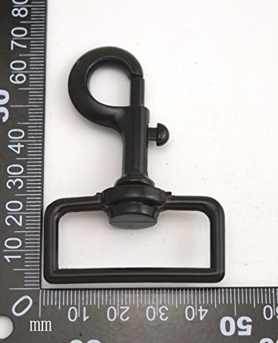 Wuuycoky црна 1,5 Внатрешен дијаметар Д прстен со голем пиштол јастог јастог спојки вртливите куки за прицврстување од 6