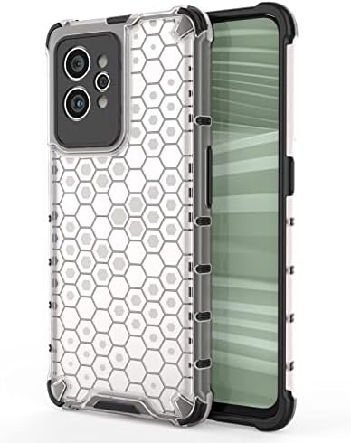 Покријте го случајот со телефон со Lonuo, јасен случај, компатибилен со Oppo Realme GT2 Pro, транспарентен саќе 360 целосен покриеност на телото