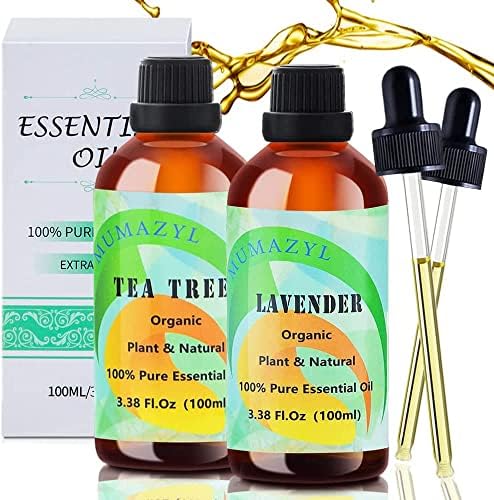 Есенцијално масло од чајно дрво од лаванда 100 ml, сет на есенцијално масло од лаванда, сетови за есенцијално масло за дифузер за домашна