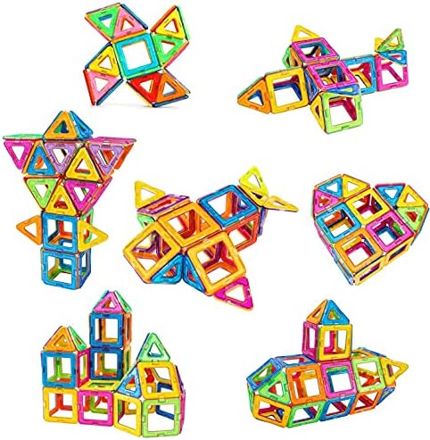 Рок златна рипка магнетски блокови зграда играчки за деца, магнетни плочки за матични комплети едукативни блокови за редење играчки за момчиња и девојчиња