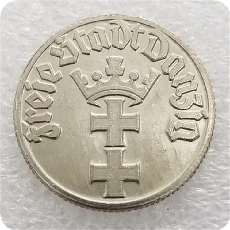 Антички Занаети Русија Полска    & nbsp; 1932 Никел 1/2 Gulden Монета Сребрен Долар