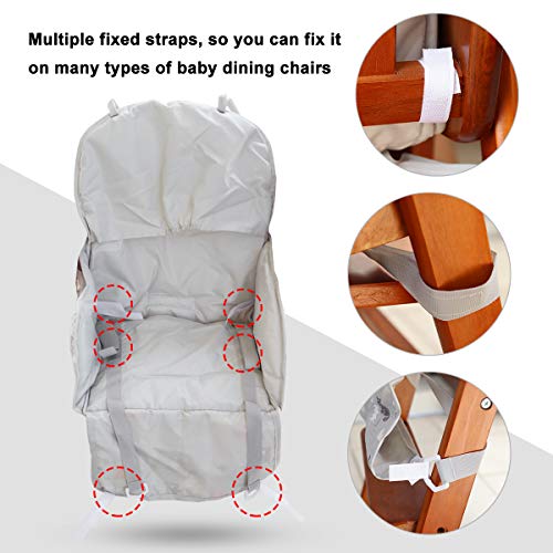 Подлога со висок стол, перница со висок стол, симпатична шема, удобен дизајн на безбедносните ремени, мека и удобна подлога за дишење