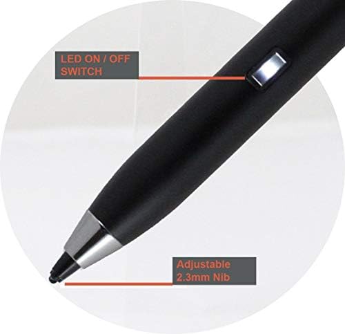 Broonel Black Fine Point Digital Active Stylus Pen компатибилен со Acer Iconia One 10.1 “