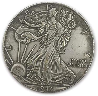 Врежана 1946 година Американски слободен глобален лош лорд 31мм меморијална монета Микро колекција Колекција Комеморативна монета