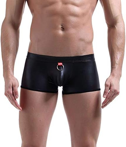 2023 Нови кожни масти прстени лак секси имитација на панталони обични панталони долна облека секси машка долна облека мажи мажи долна облека 3x