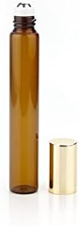 Yonyehong 10ml есенцијално масло за шише поставено 10 парчиња празен стаклен валјак на контејнер за полнење шише за масло за парфеми
