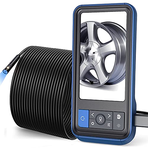 Двојна леќа Borescope Camera, Teslong Digital Inspection Camera, HD Borescope, водоотпорен ендоскоп со светлина, камера за видео обем, флексибилен кабел за механичар/автомобилска/канализација,