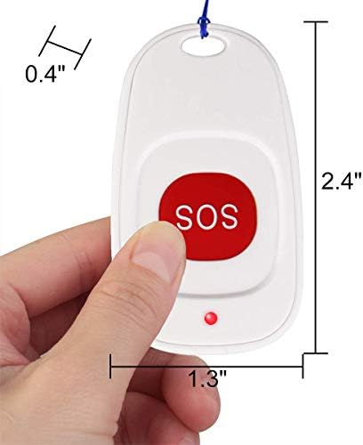 Копчиња за безжичен повик Retekess Th001 SOS за копче за старателство 500ft за постари пациенти оневозможени за Retekess T114 и T128 Watch