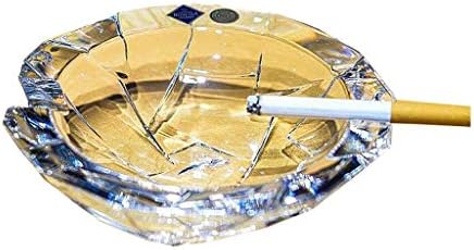 Uxzdx Ashtray-Crystal Glass Ash Home Office Creative Lyke Transparent Divid Dome Home убава канцеларија хотелска мода
