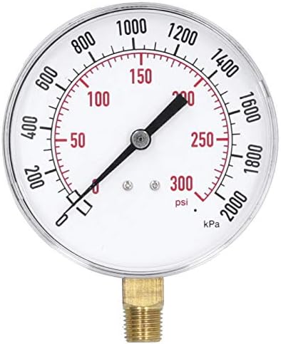 Вакуумски манометар, стабилна изведба со двојно скала на вакуумски мерач на притисок за водно масло за Аквариум за спа базен