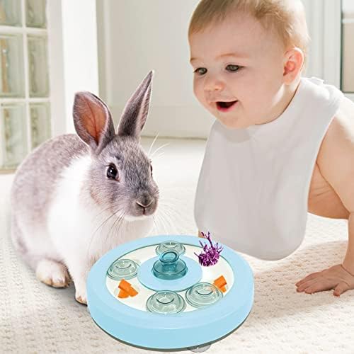 Kathson Rabbit Foraging Toy Interactive Puzzle Slow Feeder Puppy Treat Dispenser for IQ Traning & Mantal збогатување Смешно хранење забава игра играчка игра за зајаче ферет чинчила кучиња мачка