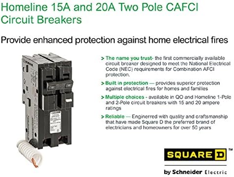 Плоштад Д - HOM215CAFIC Homeline 15 засилувач со двојно -полна CAFCI прекинувач ,,,
