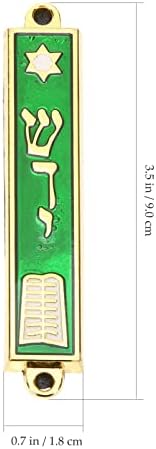 Didiseaon декор декор емајл еврејска мезуза Израел starвезда на Дејвид врата Мезуза Метална врата Мезузах Ханука, подарок, религиозен