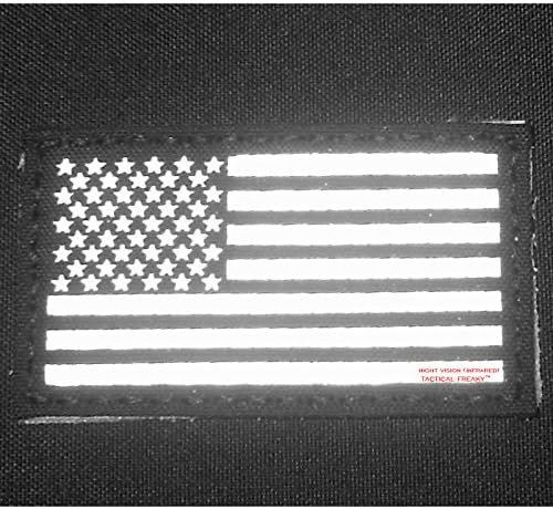 Маслиново Драб зелена ОД инфрацрвена инфрацрвена IR USA Американско знаме 3.5x2 IFF тактички морал кука
