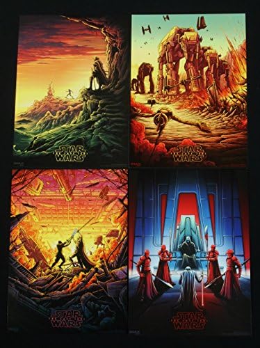 Војна на Starвездите: Последниот edеди 2017 ексклузивен AMC IMAX постави недели 1-4 мини постери !!