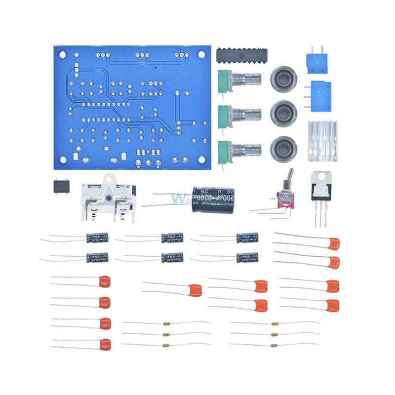 LM1036N Комплет за табла за контрола на волумен на треска DIY комплет LM1036 DC Тонски чип за 12V DC/AC напојување DIY Електронски модул